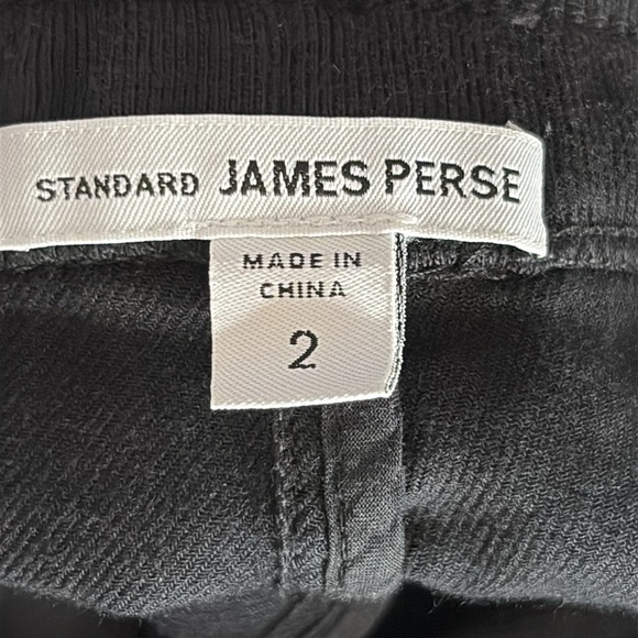 Standard James Perse Cotton & Modal Jogger Pants in Black - Size Medium (2) - Picture 4 of 7